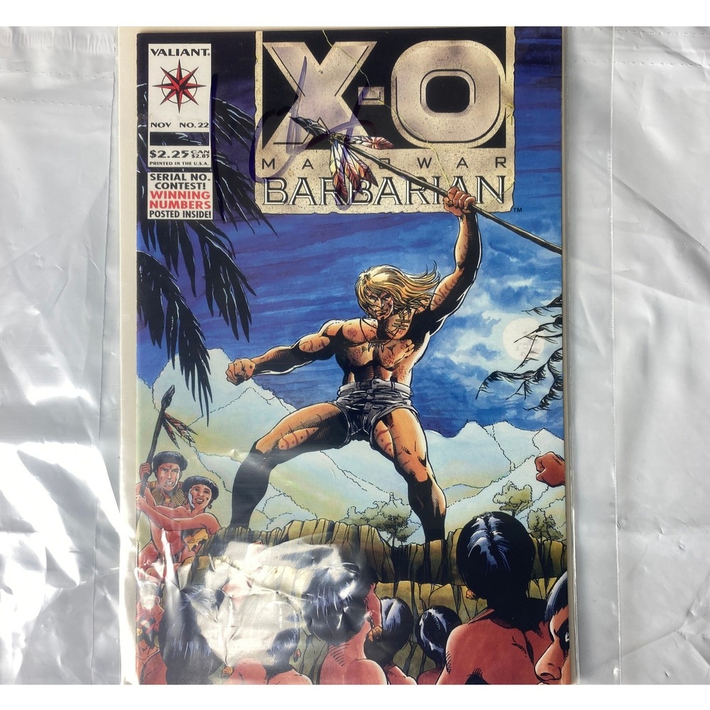 Valiant XO Manowar Barbarian Comic Book‎ Issue 22 Nov Vintage